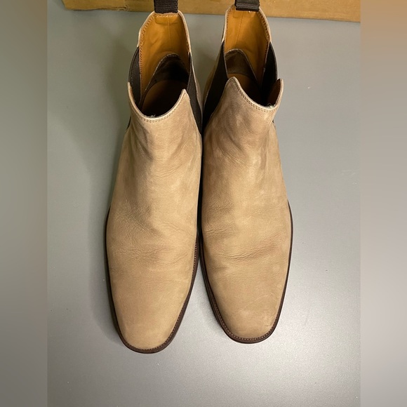 Aldo chelsea boots color is buff / light tan men’s 9 - Picture 5 of 9